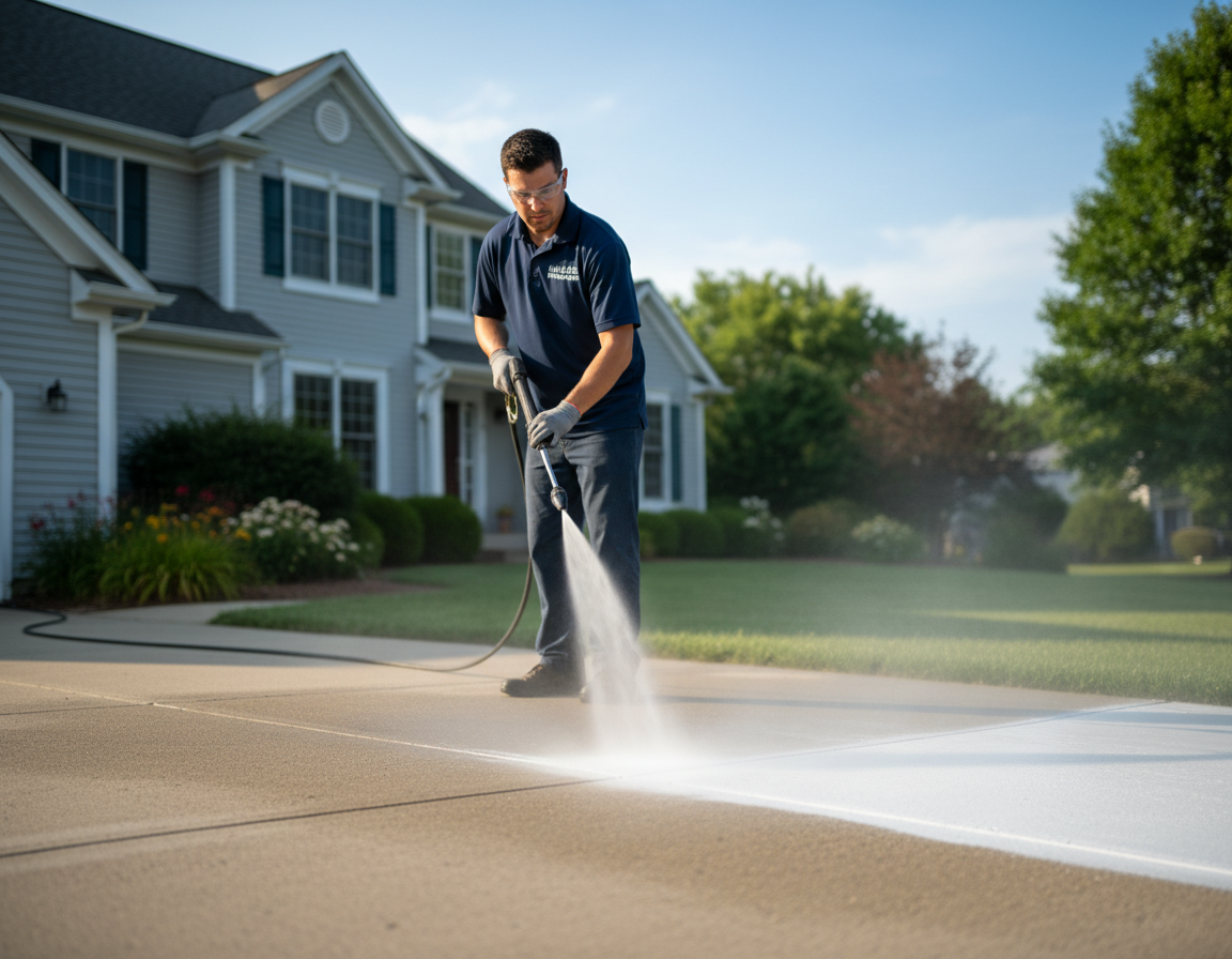 Pressure Washing Pavers in Hilliard Oh